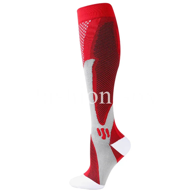 1PAIR Compression Socks Sports Socks Comfortable and Breathable Care Socks for Pregnancy Care Sports Football Socks