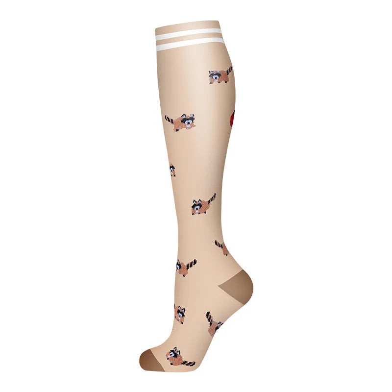 Compression Socks Women for Pregnant Edema Diabetes Varicose Veins Marathon Sports Nurse Socks