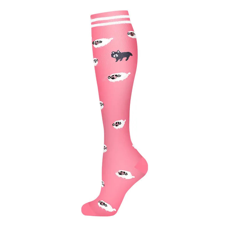 Compression Socks Women for Pregnant Edema Diabetes Varicose Veins Marathon Sports Nurse Socks