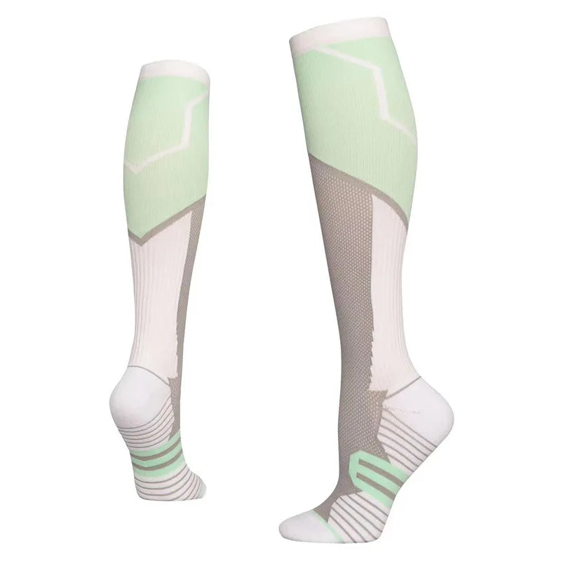 Compression Socks Pressure Calf Socks  Exercise Fitness Yoga Running Exercises Knee Ins Tide Hair Color Skipping Rope