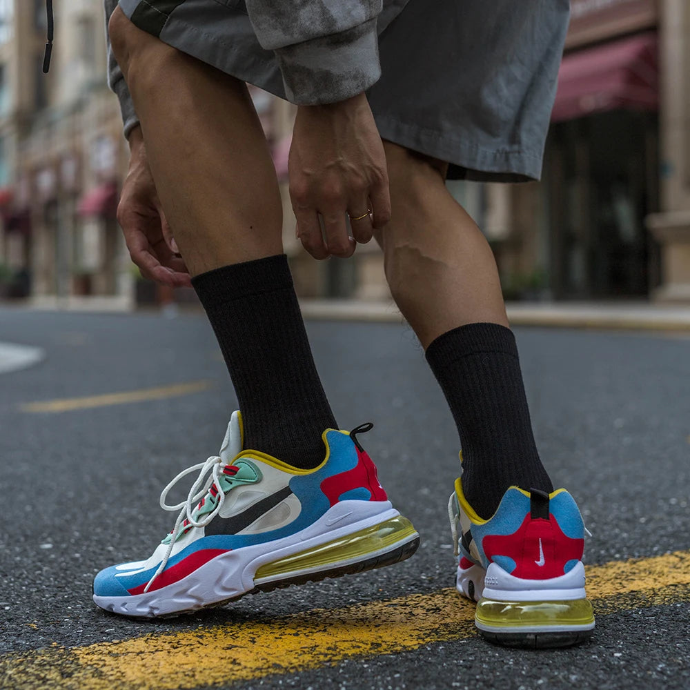 Medical Compression Socks for Men 10A AntibacterialCotton Blend Mid-Calf Socks Odour-Resistant and Moisture-Wicking