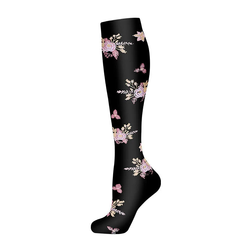 Compression Socks Women for Pregnant Edema Diabetes Varicose Veins Marathon Sports Nurse Socks
