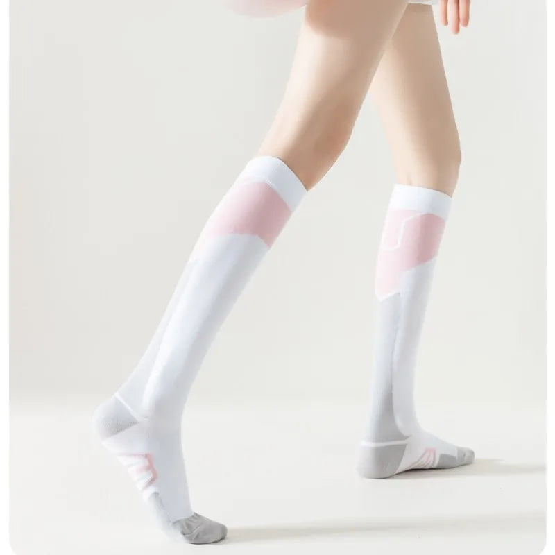 Compression Socks Pressure Calf Socks  Exercise Fitness Yoga Running Exercises Knee Ins Tide Hair Color Skipping Rope