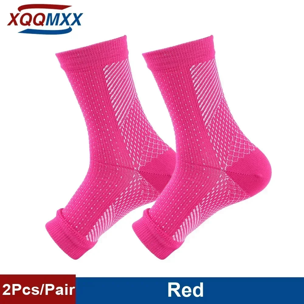 1Pair Neuropathy Socks Compression Ankle Brace Sleeve For Ankle Swelling,Plantar Fasciitis,Sprain,Neuropathy - Compression Socks