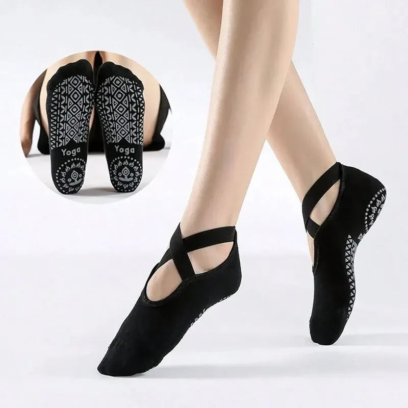 Grip Socks for Women, Non Slip Pilates Yoga Socks  Non Slip Socks for Workout, Fitness Ballet Dance Workout Sports Socks Slipper