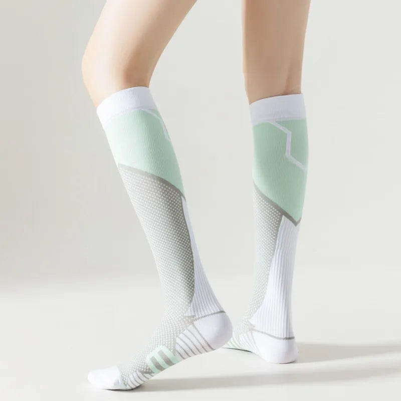Compression Socks Pressure Calf Socks  Exercise Fitness Yoga Running Exercises Knee Ins Tide Hair Color Skipping Rope