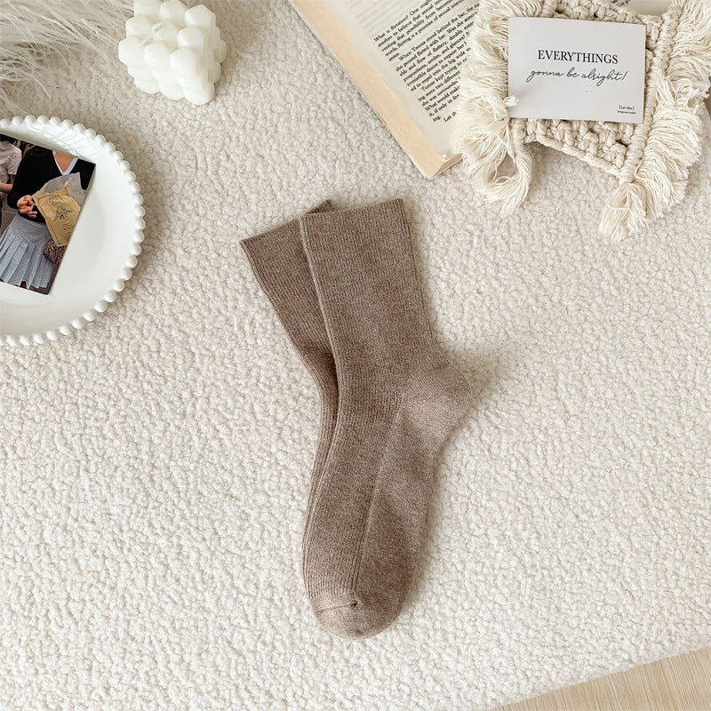 Womens Knee-high Thermal Cashmere Socks