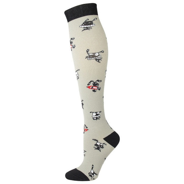 Outdoor Cycling Running Breathable Tube Socks Sports Compression Socks